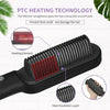 Hair Straightener Ceramic Heated Hair Brush | Brush Straightener | Ceramic Heated Hair | Hair Styling | Hair Beauty Tool | Straight , Curl Different Styling Hair Ceramic Brush