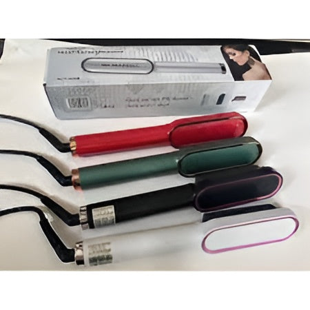 Hair Straightener Ceramic Heated Hair Brush | Brush Straightener | Ceramic Heated Hair | Hair Styling | Hair Beauty Tool | Straight , Curl Different Styling Hair Ceramic Brush