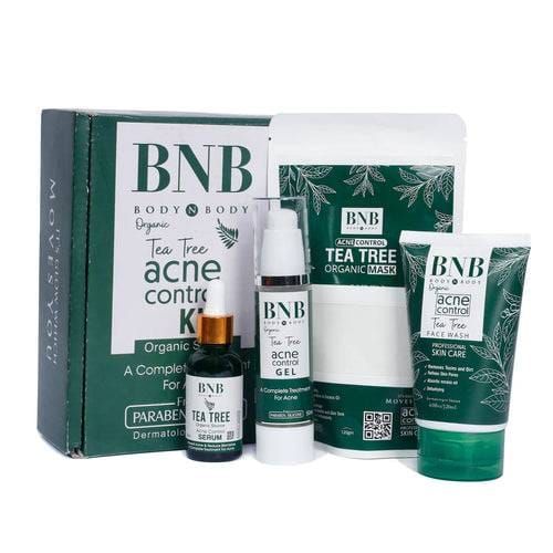 BNB facial kits Premium BNB Acne Control Facial Kit BNB Acne Facial Kit Brightening Glow Kit BNB Acne Control Kit BNB Organic Tea Tree Acne Control Kit 4in1 Facial Kit